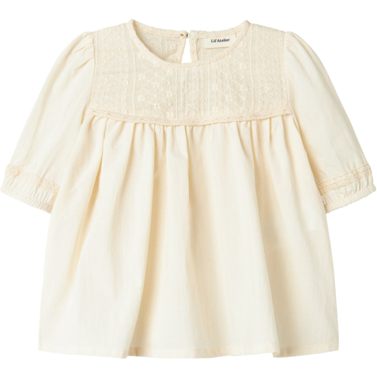 Lil'Atelier Turtledove Daisy Loose Skjorta