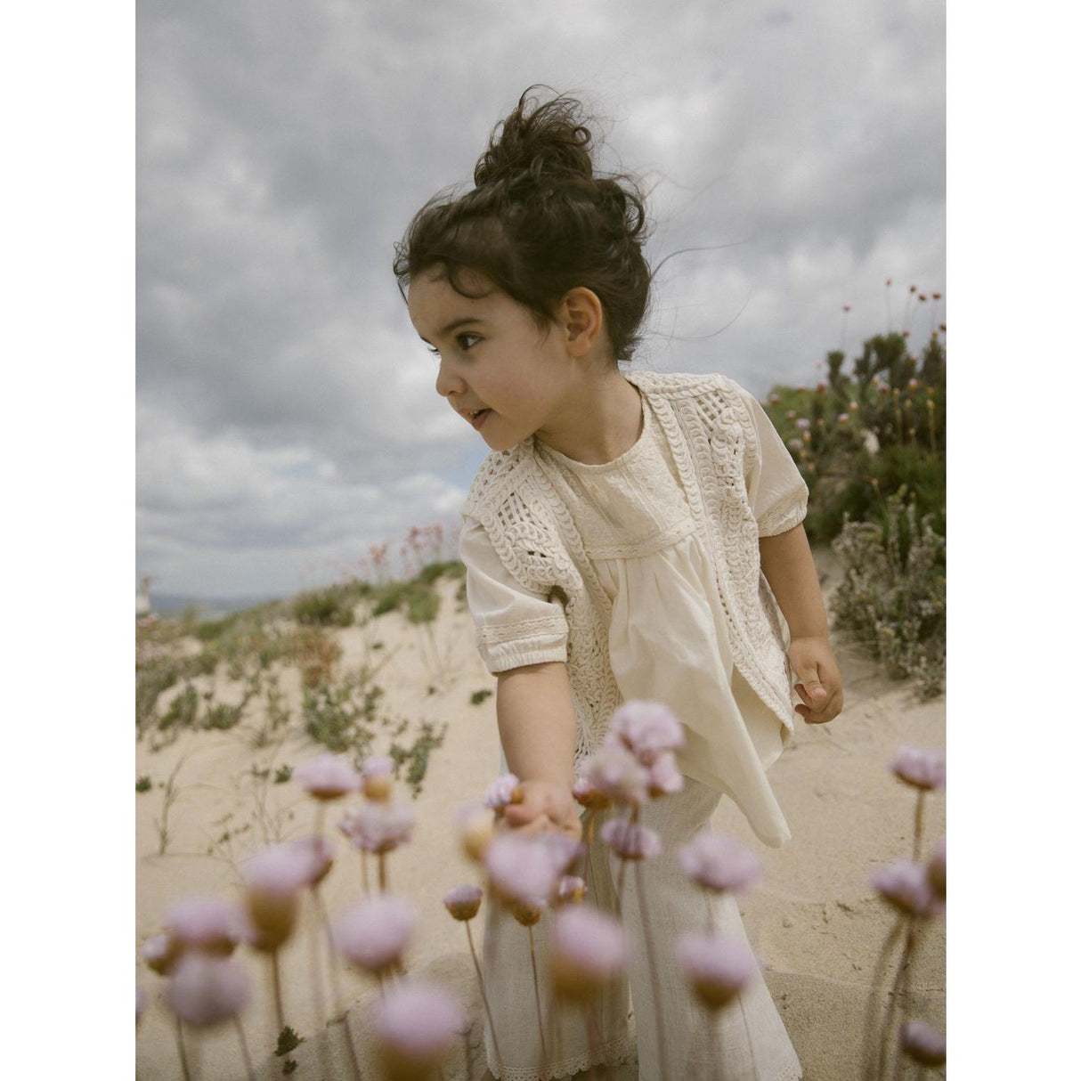 Lil'Atelier Turtledove Daisy Loose Skjorta