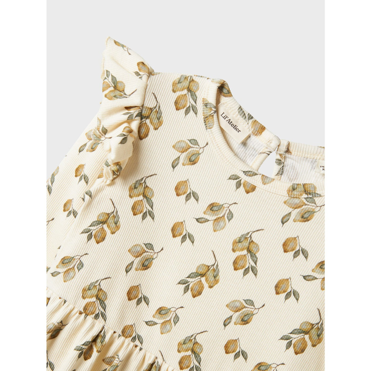 Lil'Atelier Turtledove Lemon Gavo Enk Klänning