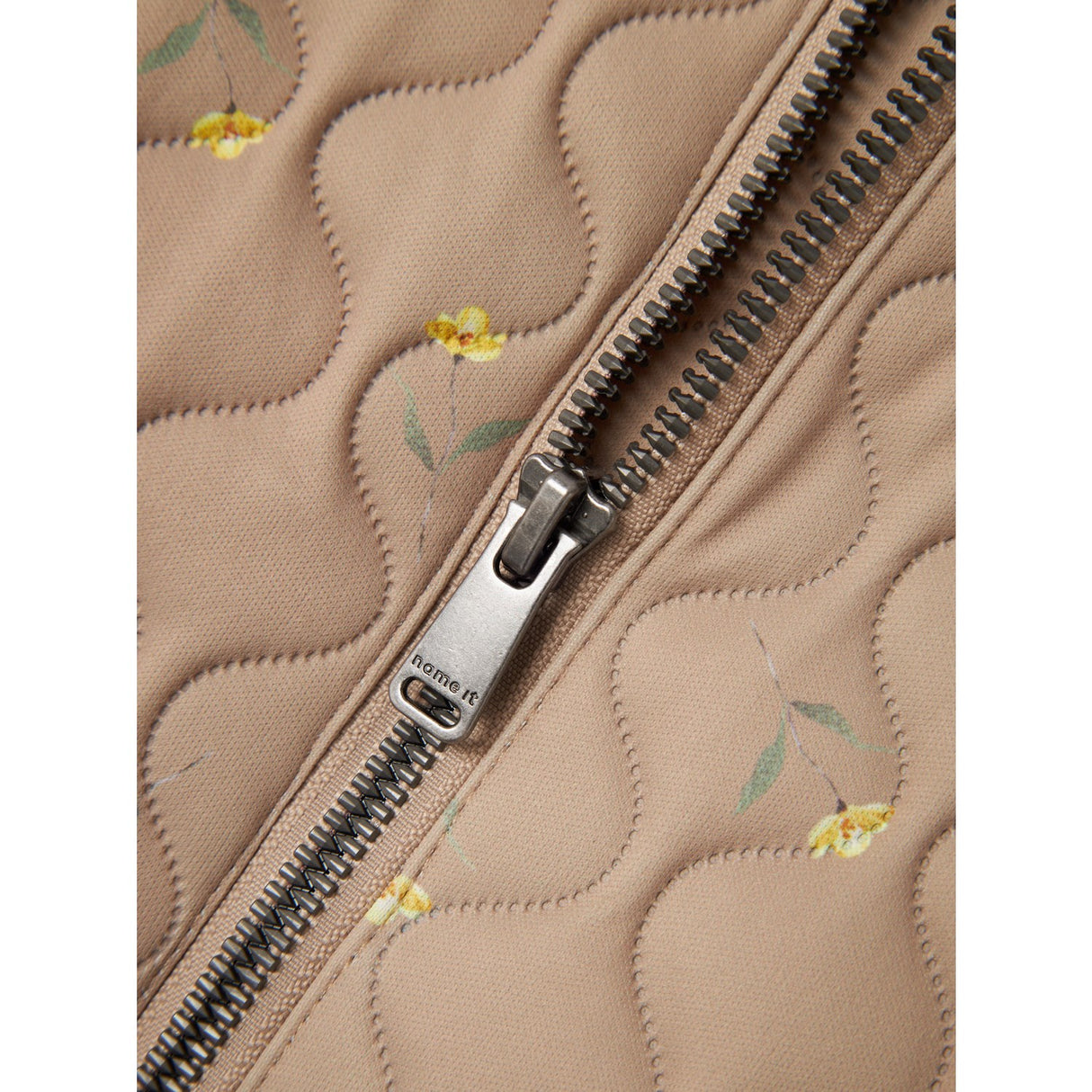 Name It Light Taupe Flower Moon Quiltad Set AOP Fo