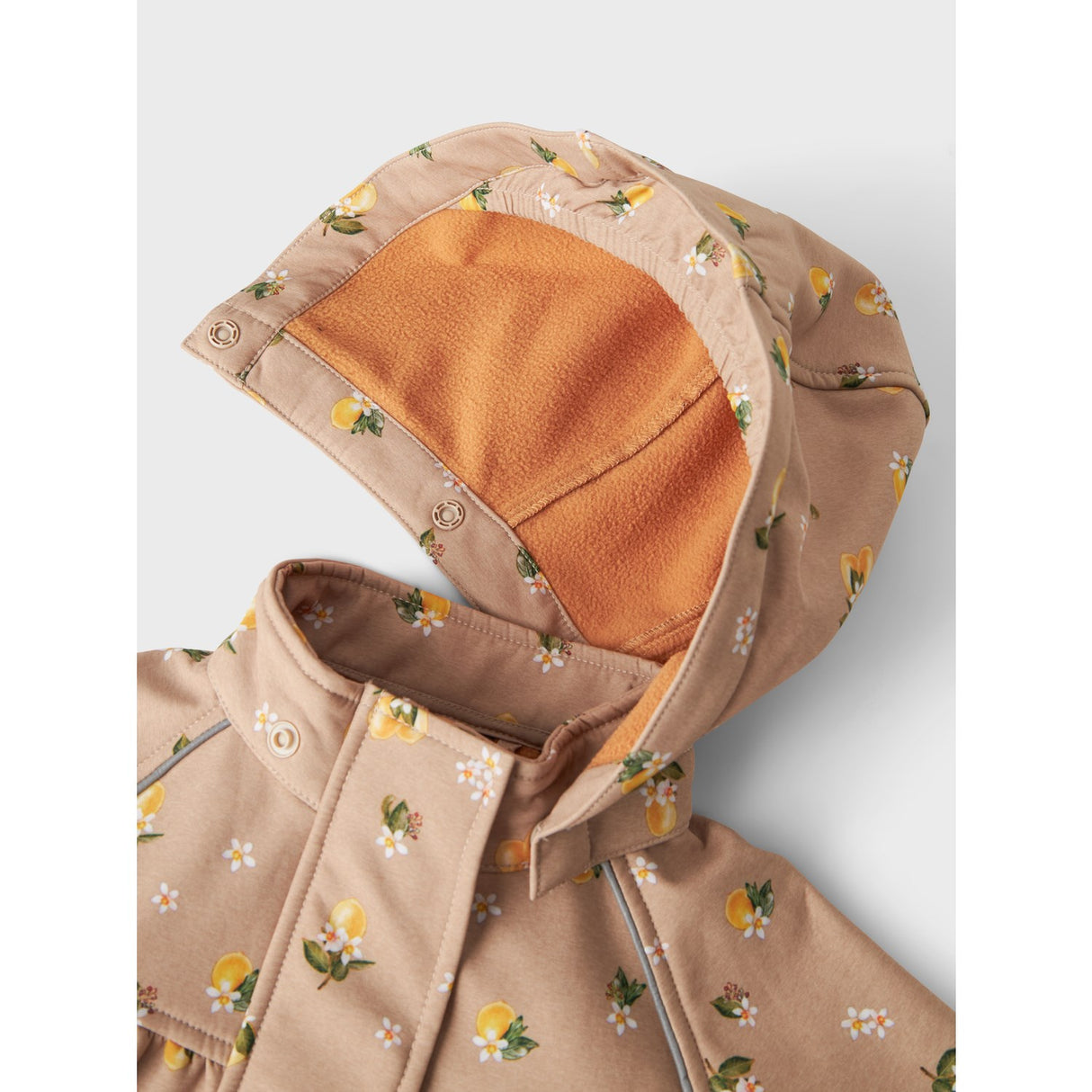 Name It Light Taupe Lemons Alfa08 Softshell A-Shape Jacka Fo