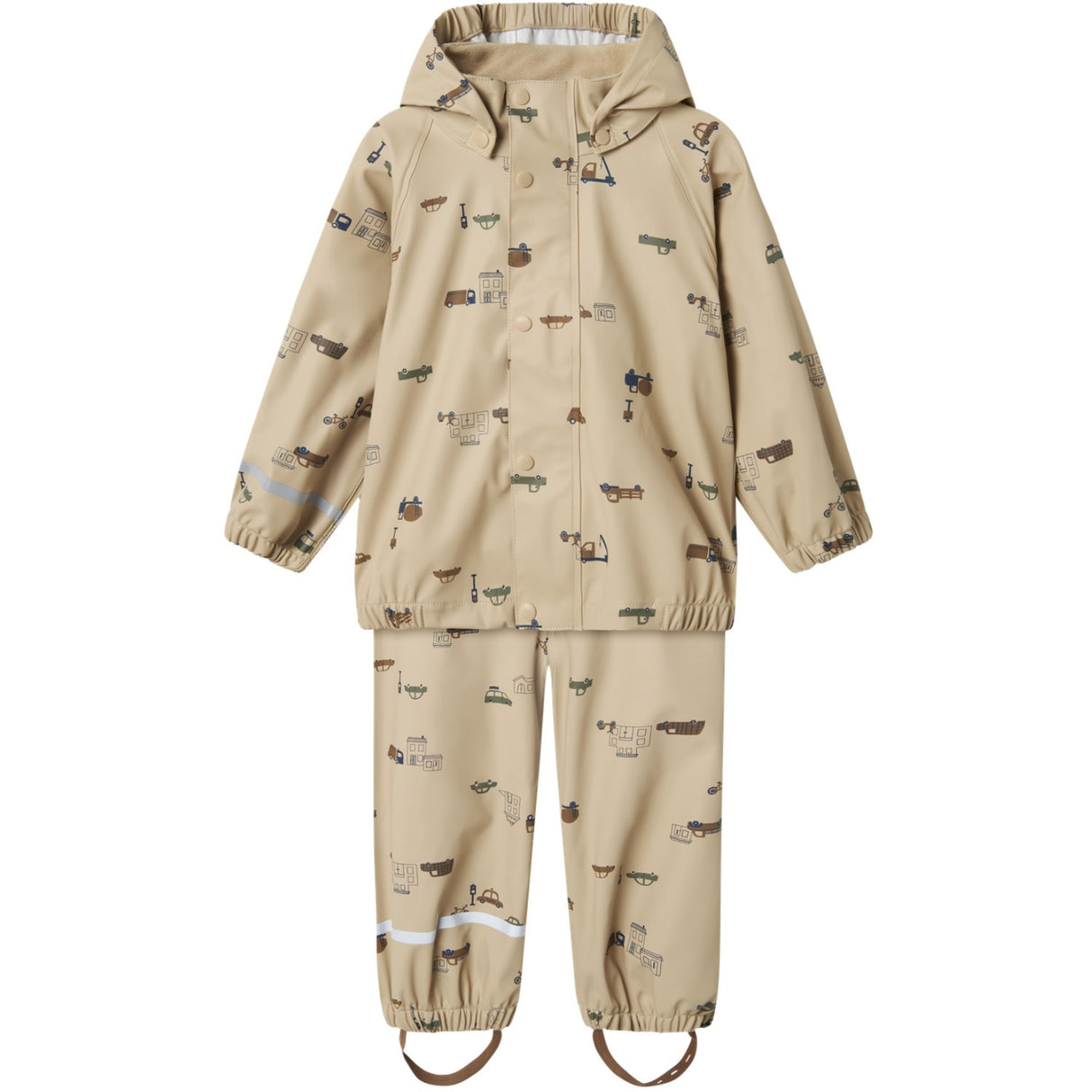 Name It White Pepper Small City Dry10 Regnset AOP Fo