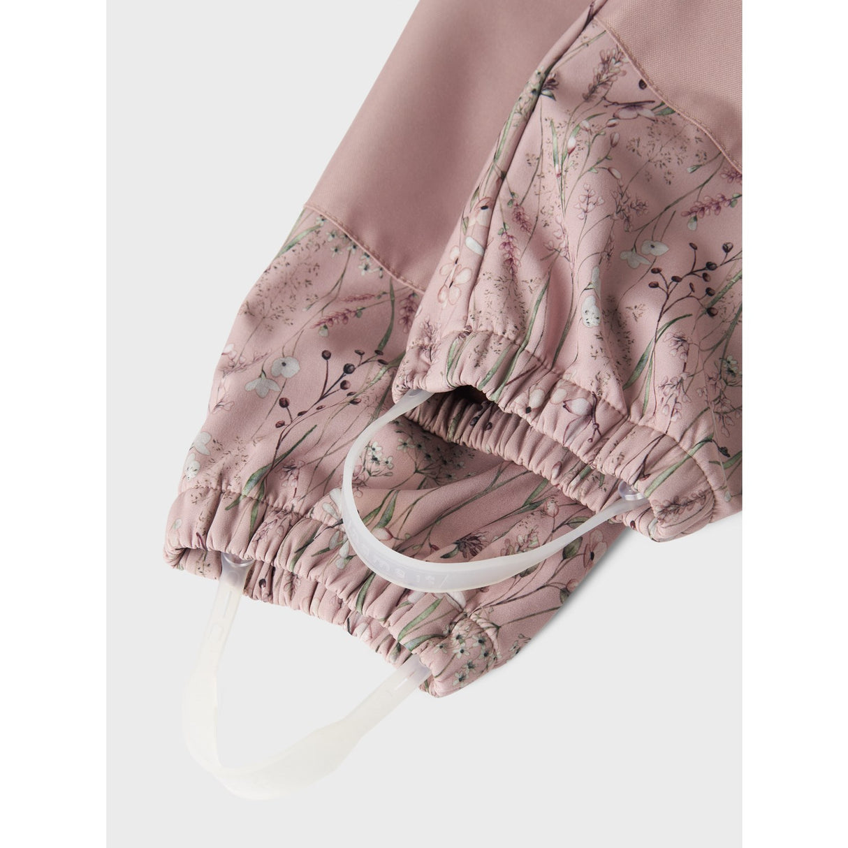 Name It Pale Mauve Flower Meadow Alfa08 Softshell Dräkt Frill Fo