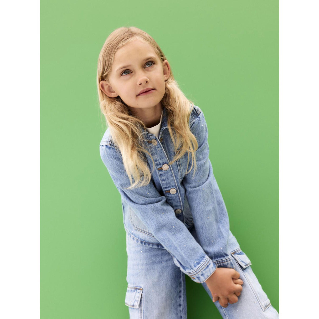 Name It Light Blue Denim Aria Oversize Denim Jacka