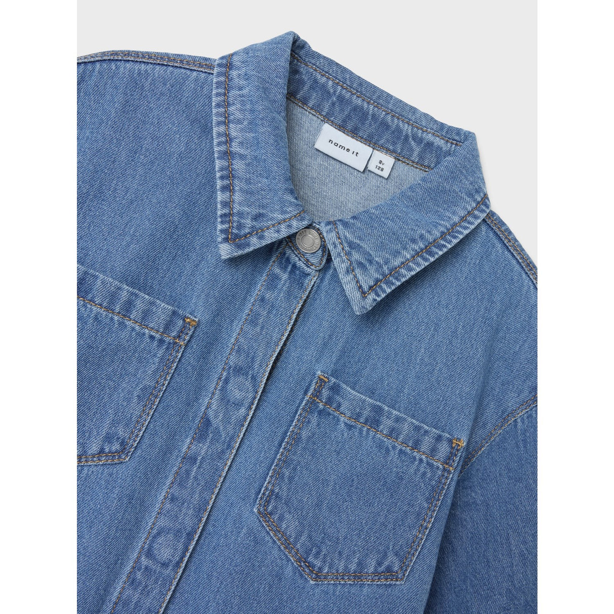 Name It Medium Blue Denim Jannet Denim Klänning