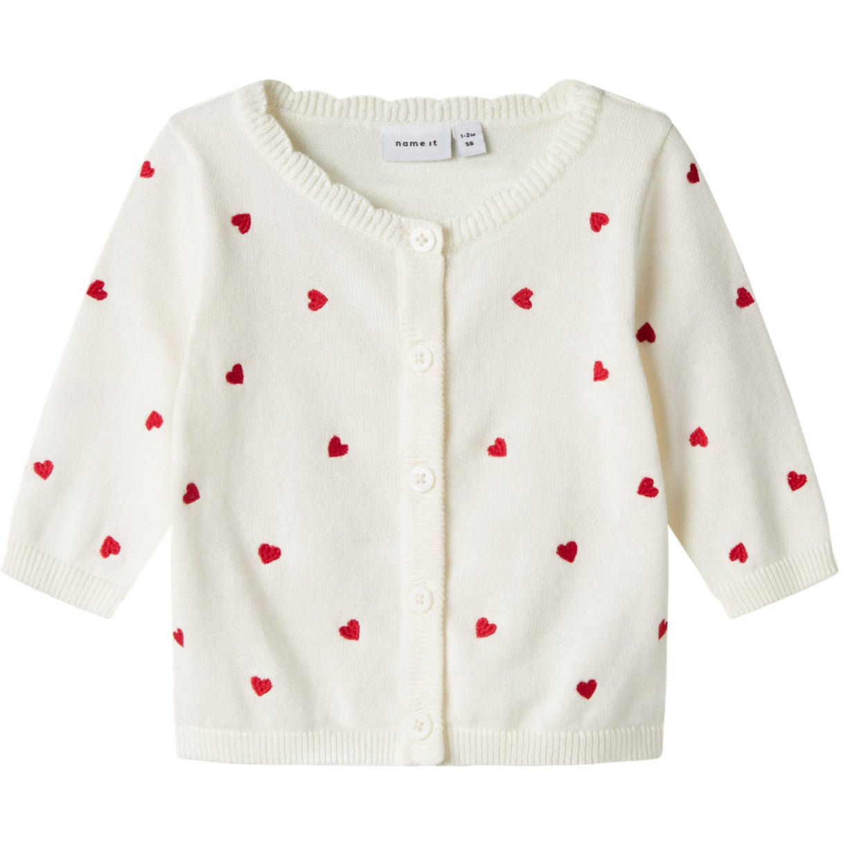 Name It Cloud Dancer Fisilly Stickad Cardigan