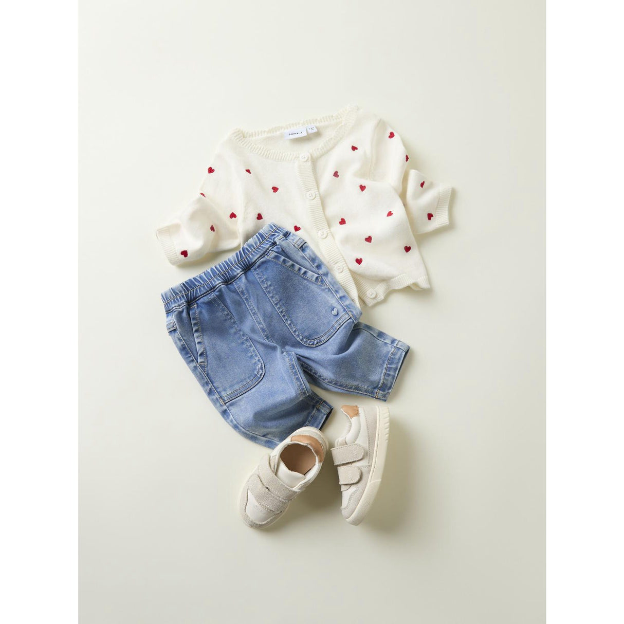 Name It Cloud Dancer Fisilly Stickad Cardigan