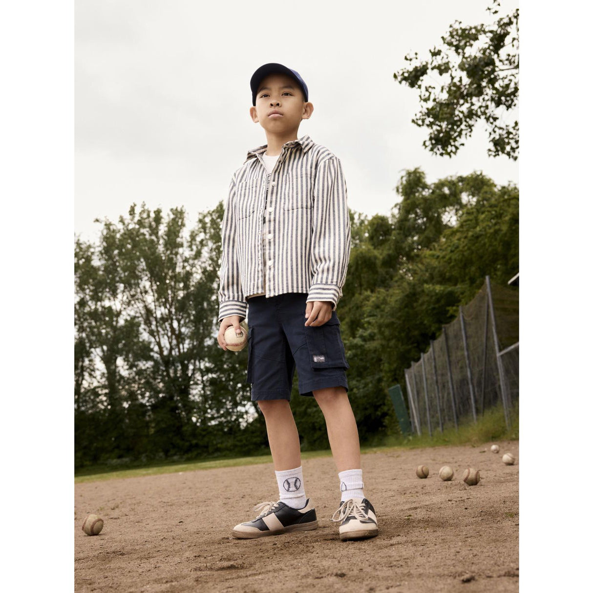 Name It Light Grey Melange Bright White Dale 2-Pack Strumpor