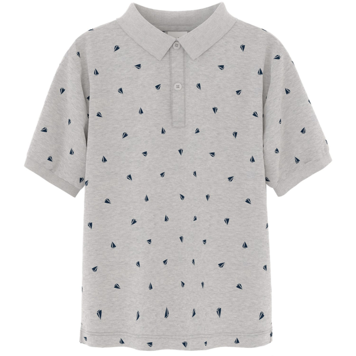 Name It Light Grey Melange Boats Volo Regular Pikétröja