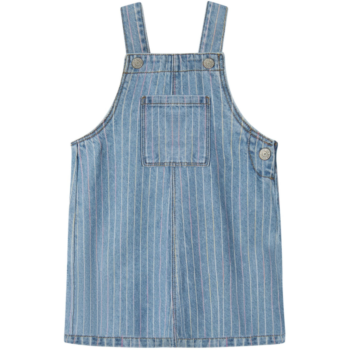 Name It Light Blue Denim Multi Macie Stripe Denim Spencer Klänning