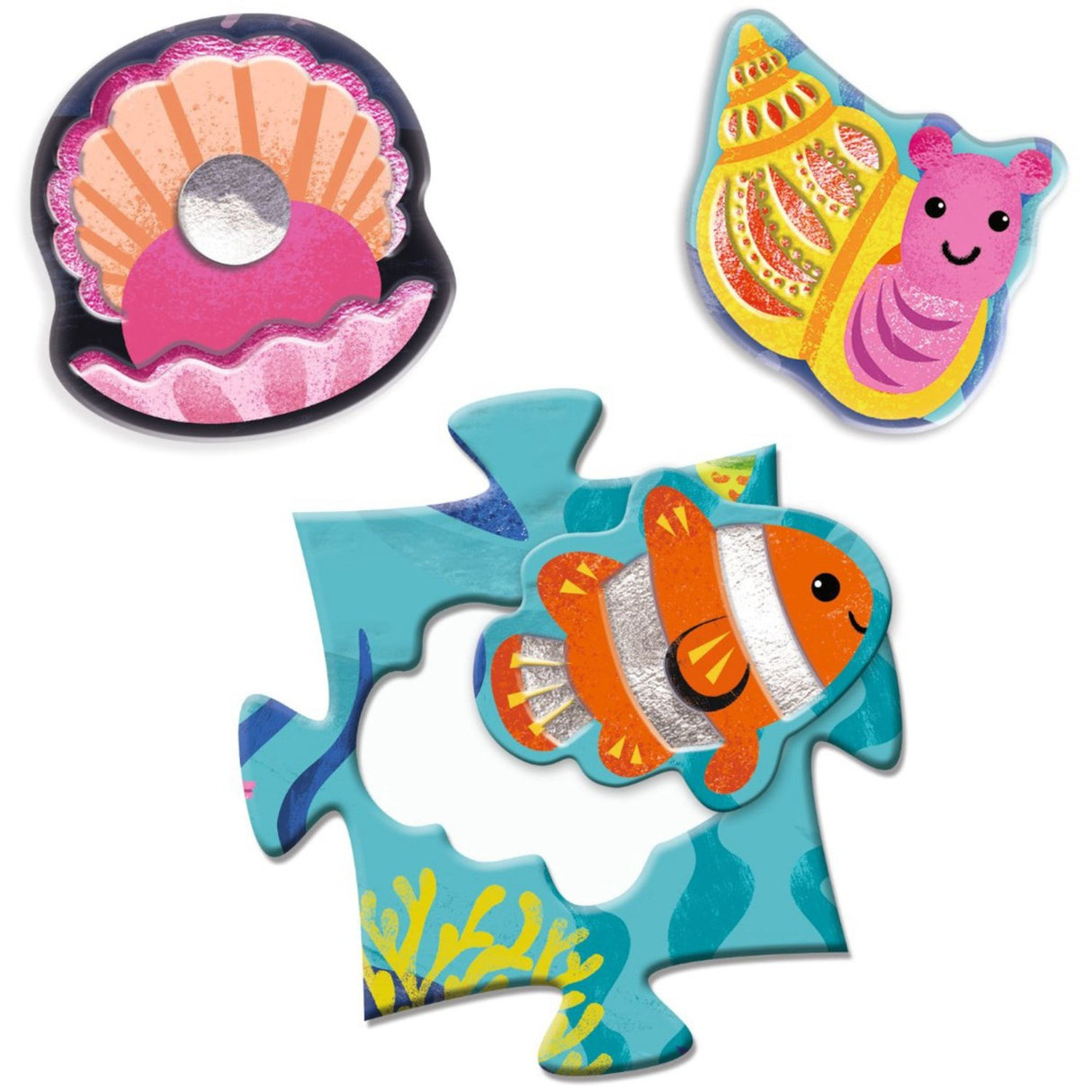 Djeco Feeler Pussel, Hav - 24+8 Bitar