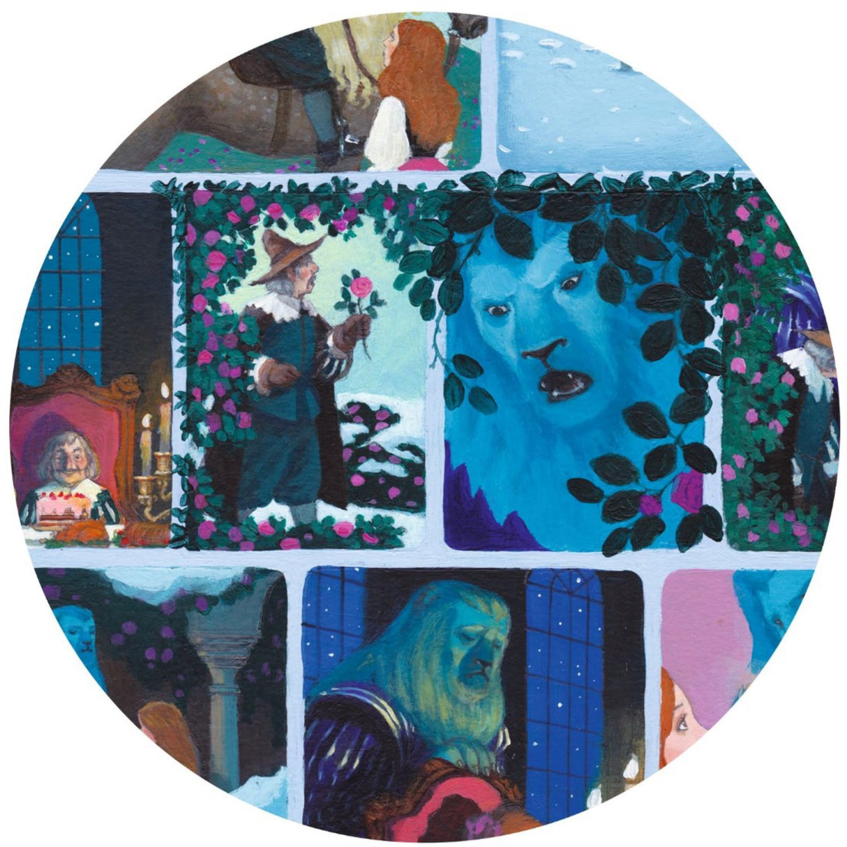 Djeco Story Puzzle, Skönheten och Odjuret - 100 Bitar