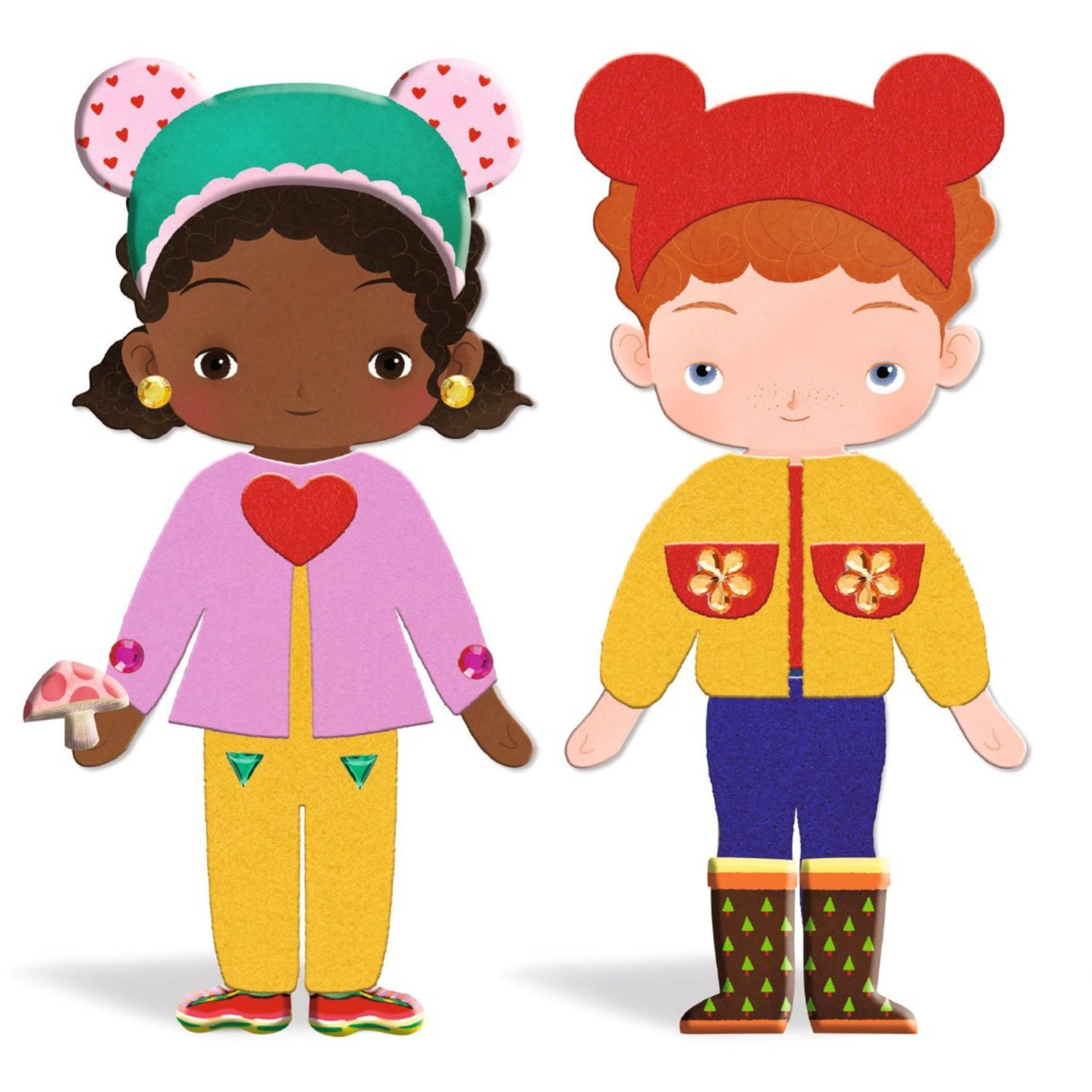 Djeco kreativa collage, klä upp