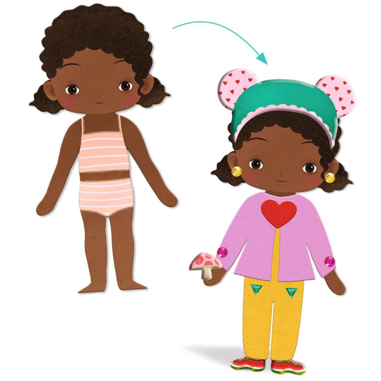 Djeco kreativa collage, klä upp