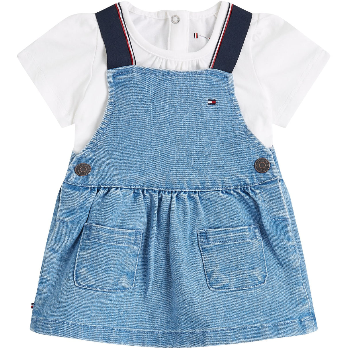 Tommy Hilfiger Denim Medium 01 Denim Dungaree Klänning