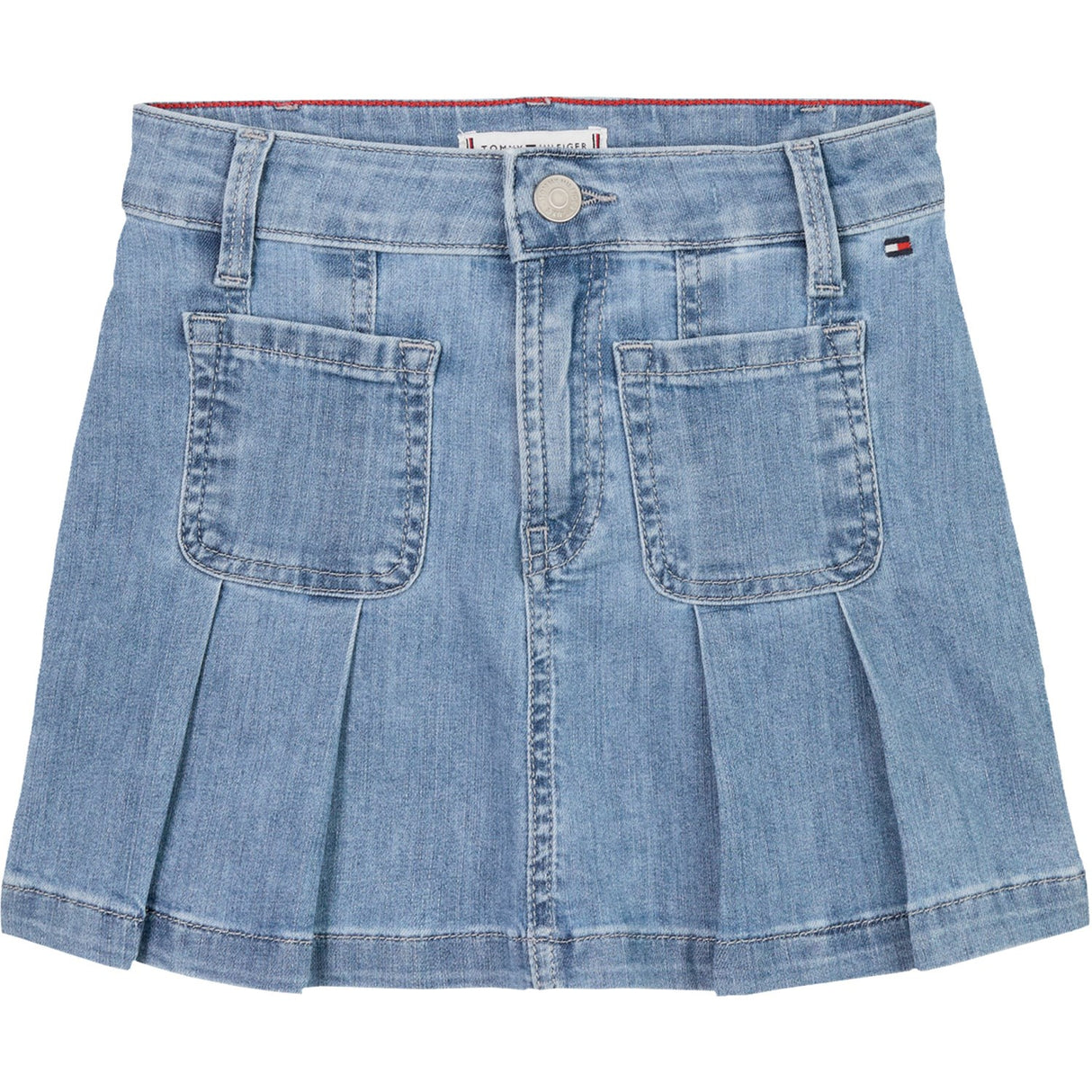 Tommy Hilfiger Drapey Denim Kjol Pleated