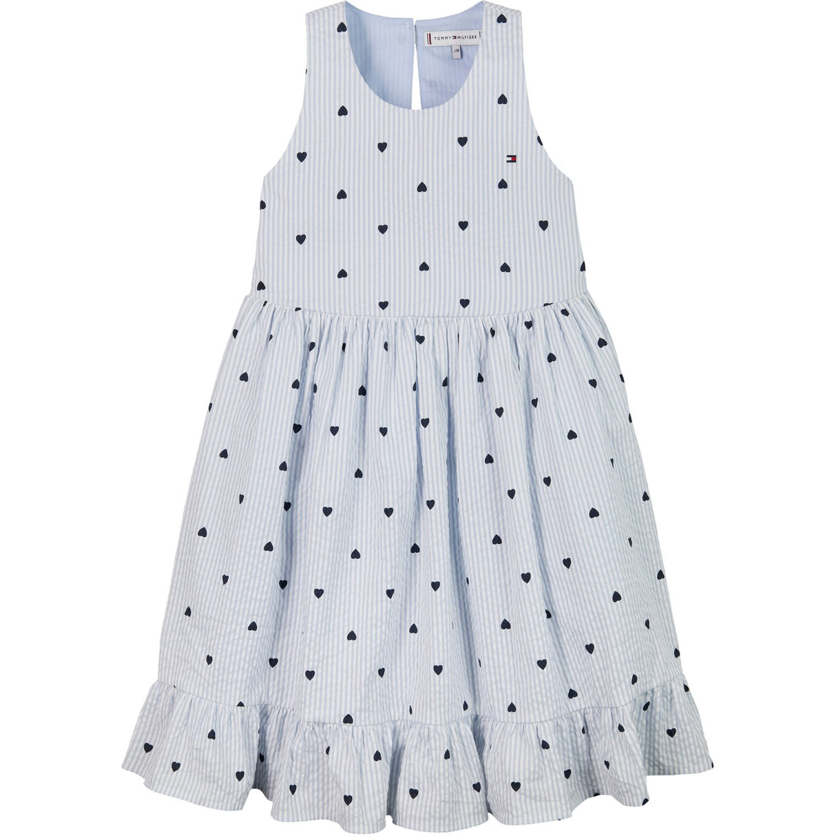 Tommy Hilfiger Breezy Blue Stripes Aop Seersucker Klänning