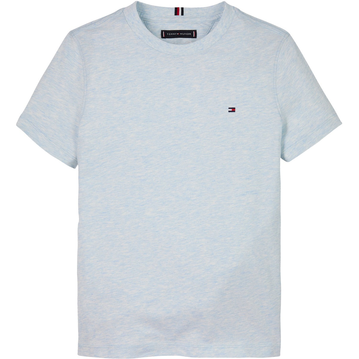 Tommy Hilfiger Breezy Blue Heather Essential Bomull Reg T-Skjorta