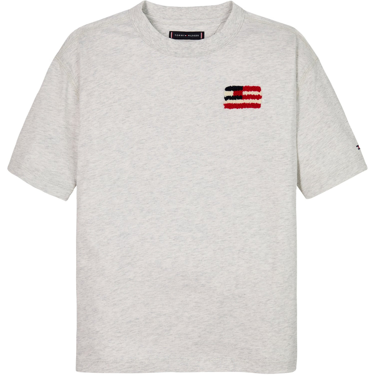 Tommy Hilfiger Snow White Heather Flag Terry Emb T-Skjorta