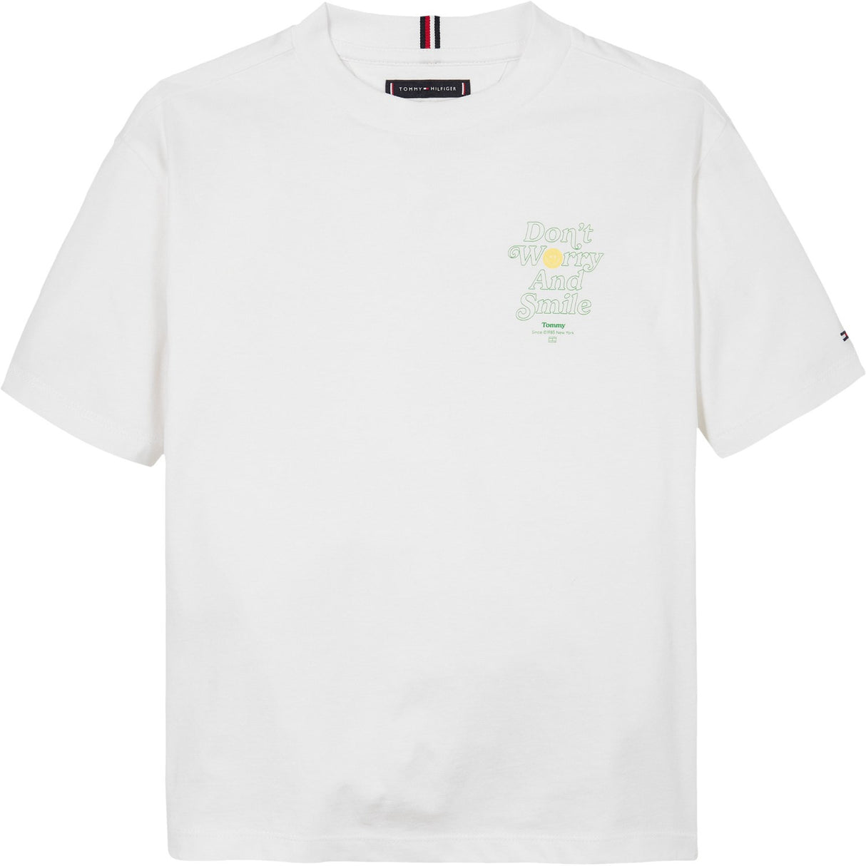 Tommy Hilfiger White Fun Graphic T-Skjorta
