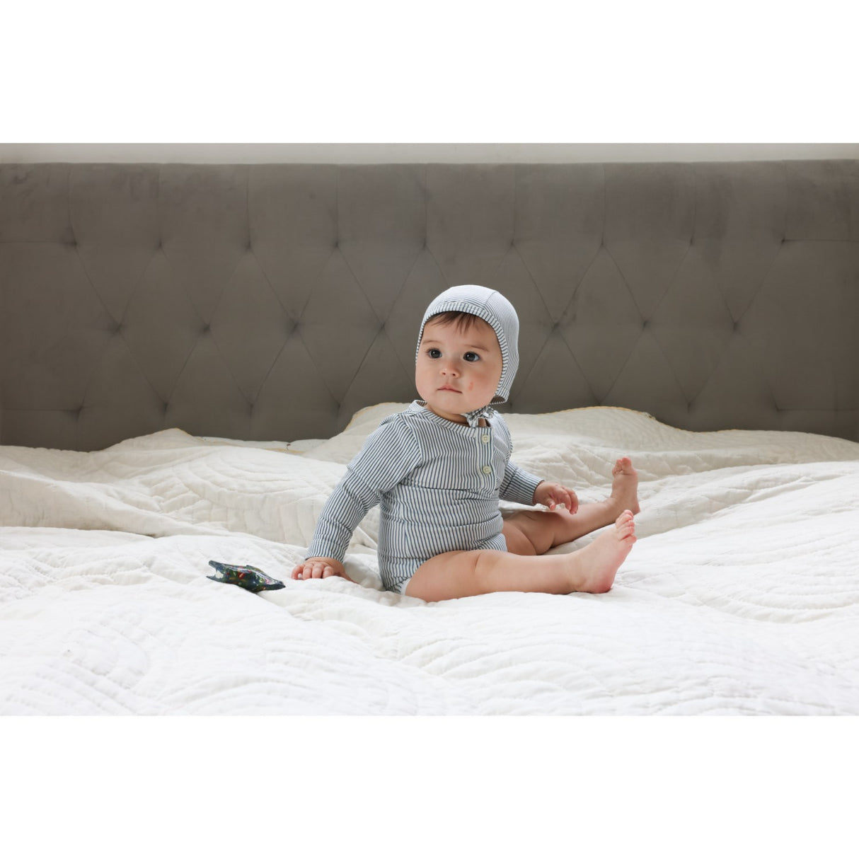 Cam Cam Copenhagen Classic Stripes Blue Baby Mössa