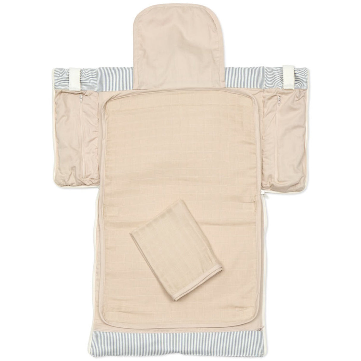 Cam Cam Copenhagen Classic Stripes Blue Fold-Out Skötväska