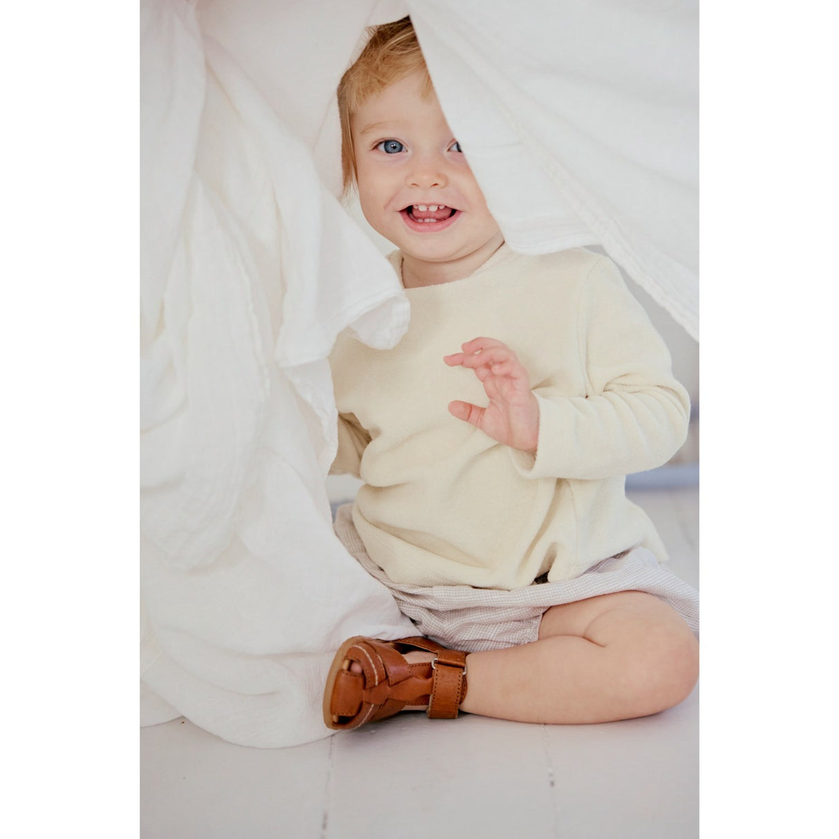 Angulus Cochnac Barnets Første Sandal Med Kontraststikninger