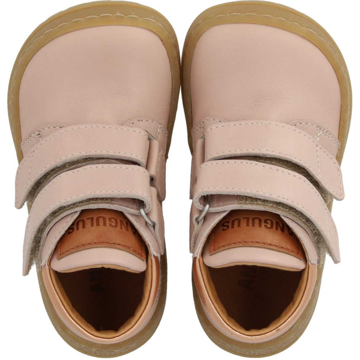 Angulus Rosebud/Tan/Copper Shine Börjar Mid-Cut Sneaker