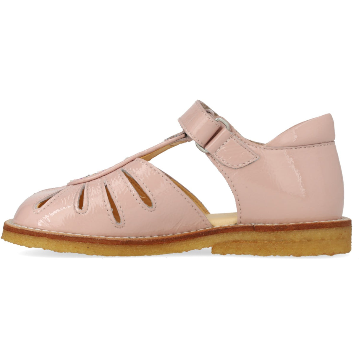 Angulus Rosebud/Rosebud Glitter Sandal med Droppdetalj i Sparkling Glitter