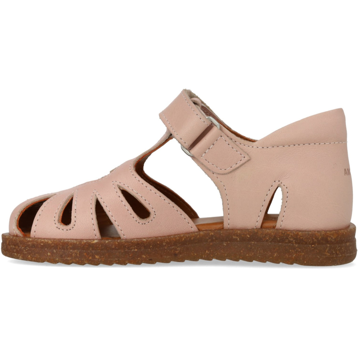 Angulus Rosebud/Rosebud Glitter Läder Hjärta Sandal med Glittrande Glitter Hjärta