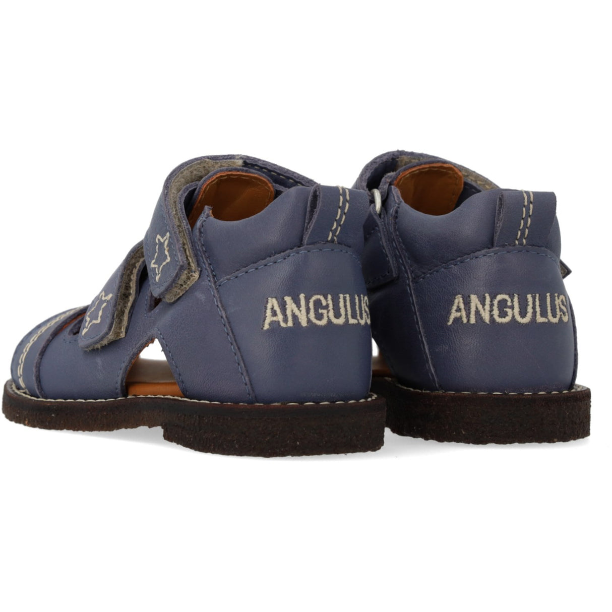 Angulus Indigo Sandal Med Stjernebroderi