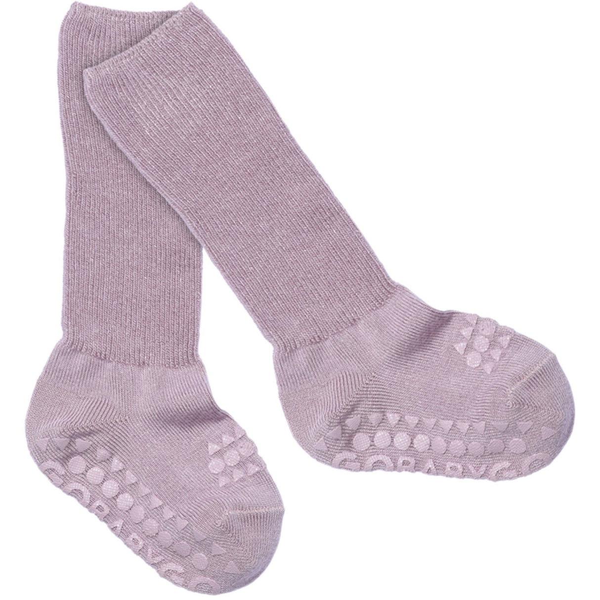 Gobabygo Lavender Non-Slip Strumpor Bambu