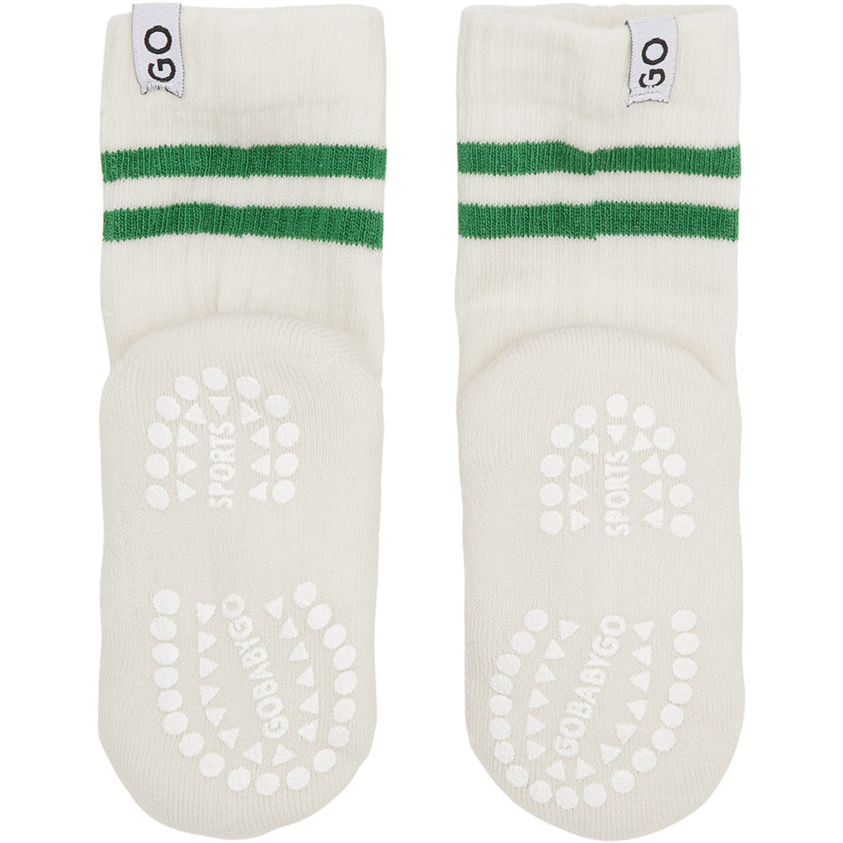 Gobabygo Green Non-Slip Sport Strumpor