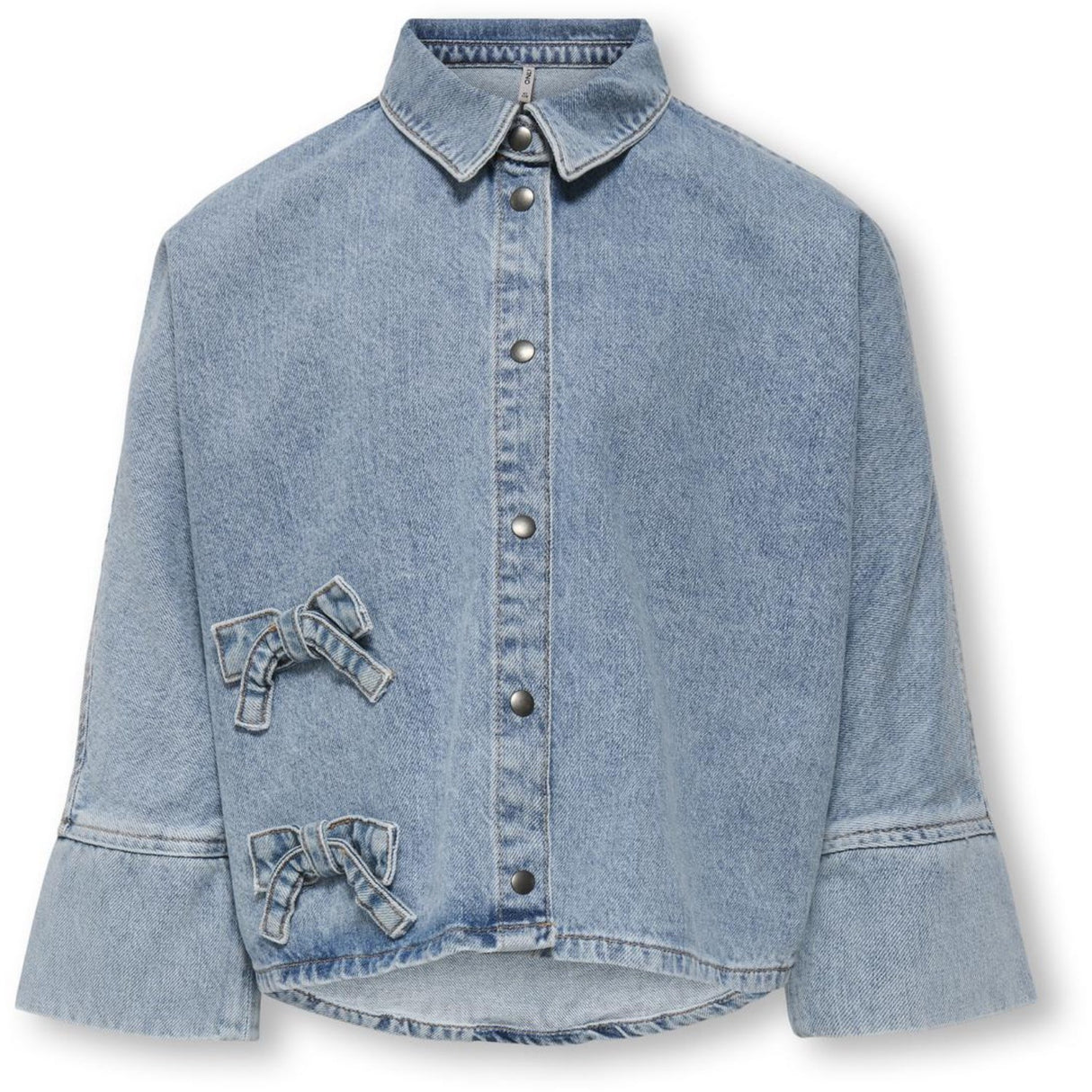 kids ONLY Light Blue Denim Grace 7/8 Rosett Skjorta Denim