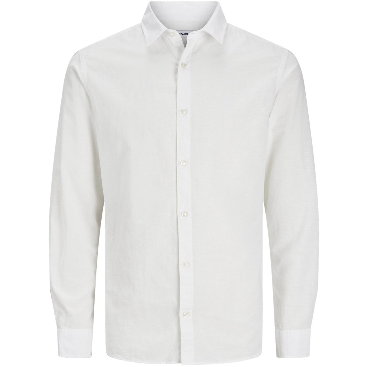 Jack & Jones Junior White Breeze Linne Blend Skjorta