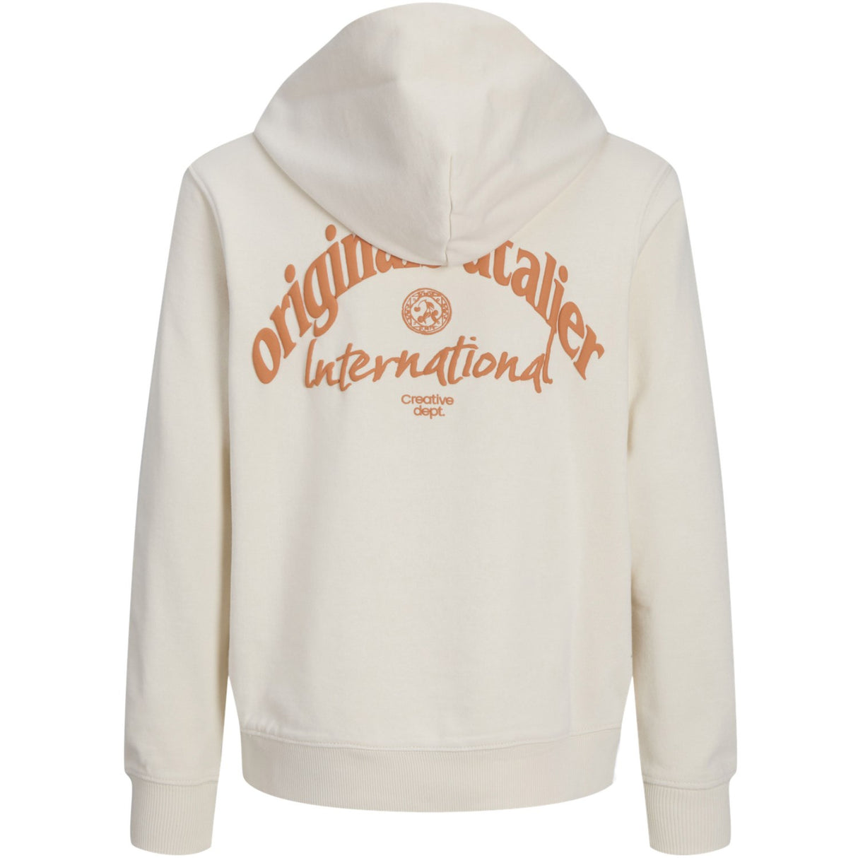 Jack & Jones Junior Antique White Aros Type Sweat Hoodies Back