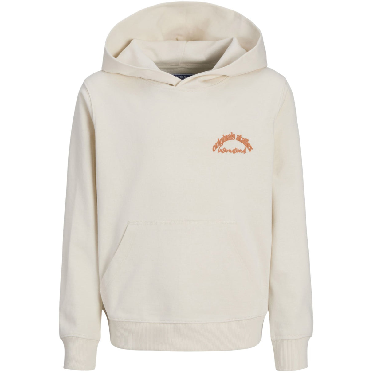 Jack & Jones Junior Antique White Aros Type Sweat Hoodies Back