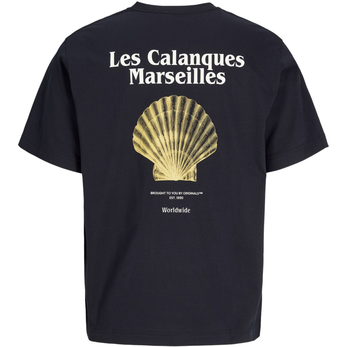 Jack & Jones Junior Black Yellow Clam Aros Easter Sketch T-Shirt Crew Neck