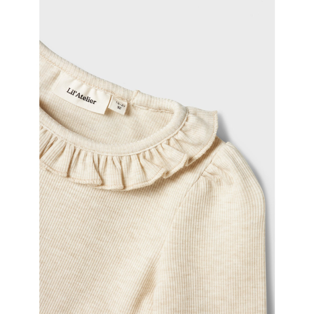 Lil'Atelier Turtledove Melange Darla Slim Blus