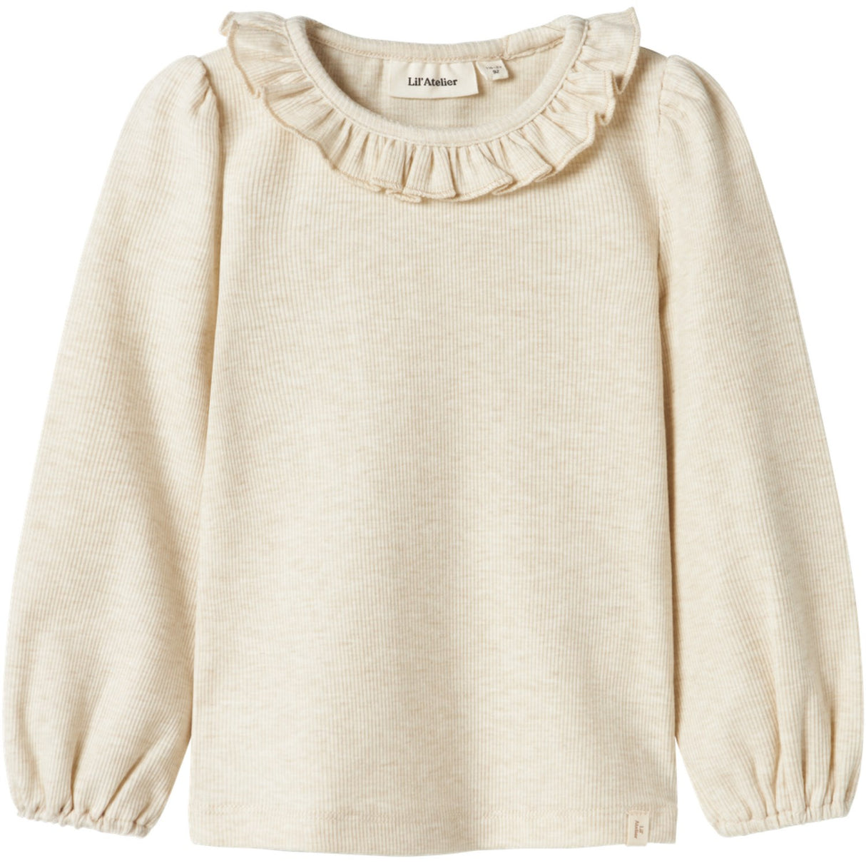 Lil'Atelier Turtledove Melange Darla Slim Blus