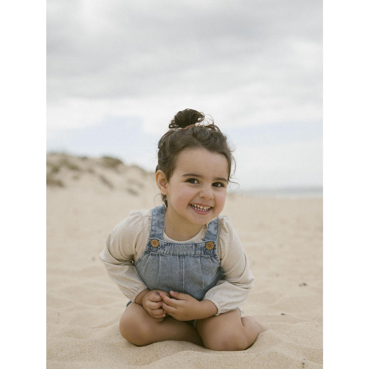 Lil'Atelier Turtledove Melange Darla Slim Blus