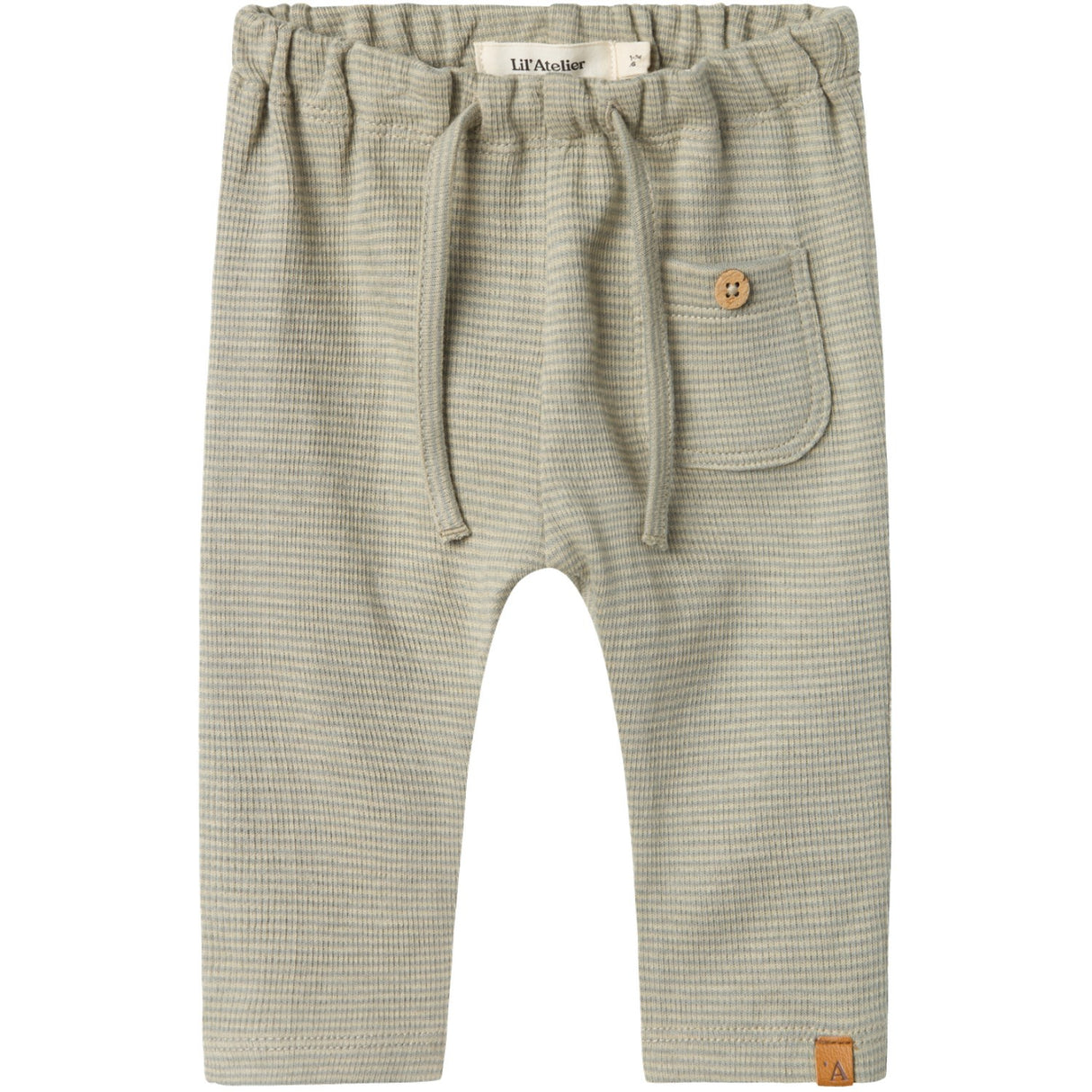 Lil'Atelier Moss Gray Feng Loose Byxor