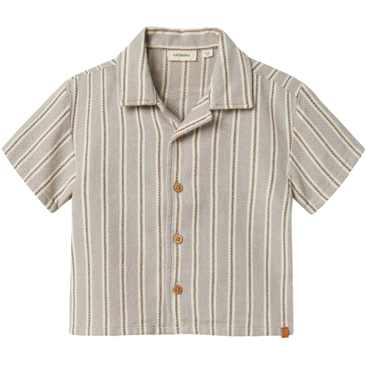 Lil'Atelier Mourning Dove Frede Loose Skjorta