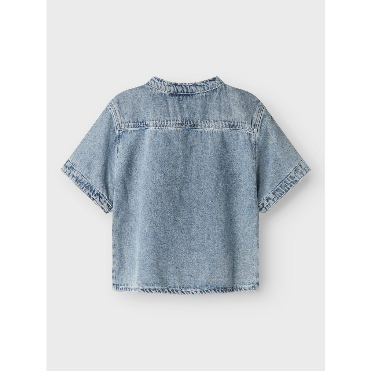 Lil'Atelier Medium Blue Denim Fundo Loose Denim Skjorta