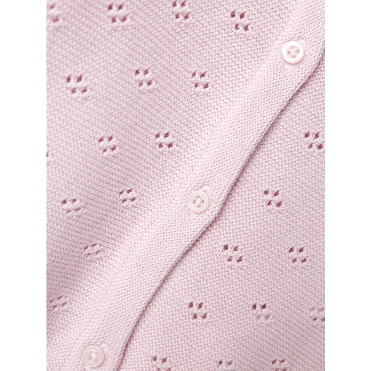 Name It Light Lilac Fie Stickad Cardigan