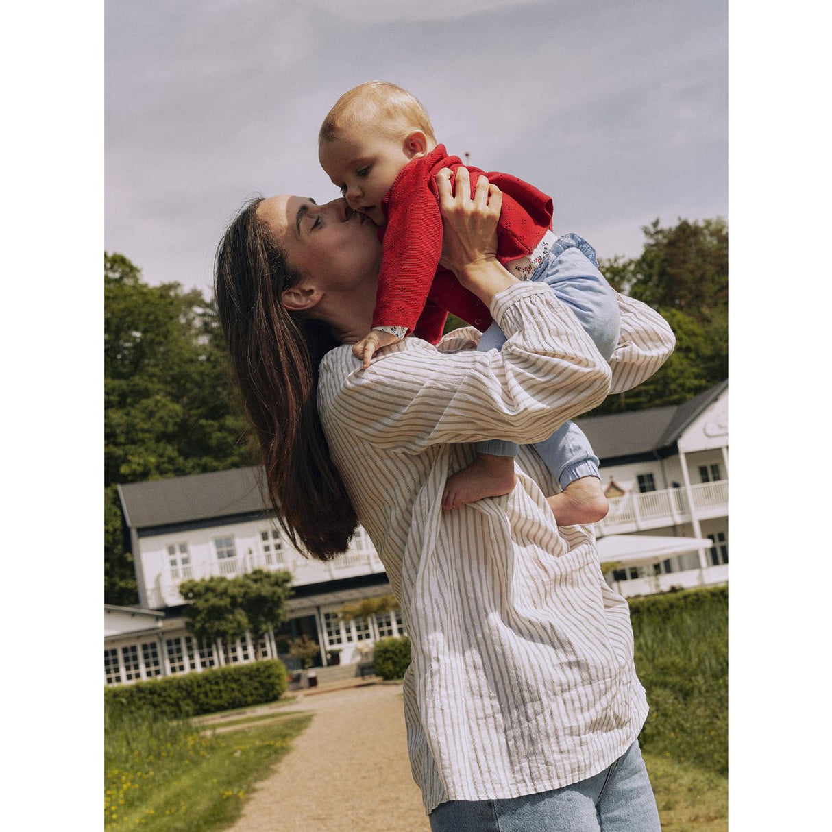 Name It Lipstick Red Fie Stickad Cardigan