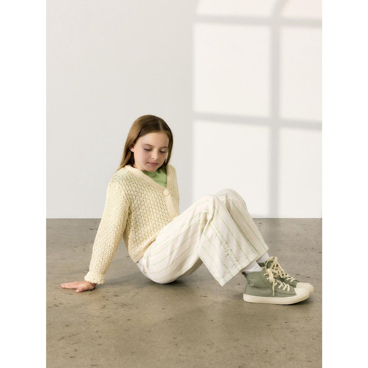 Name It Arcadian Green Fizteks Wide Byxor