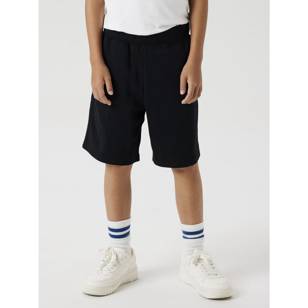 Name It Black Cyber Sweat Shorts Noos