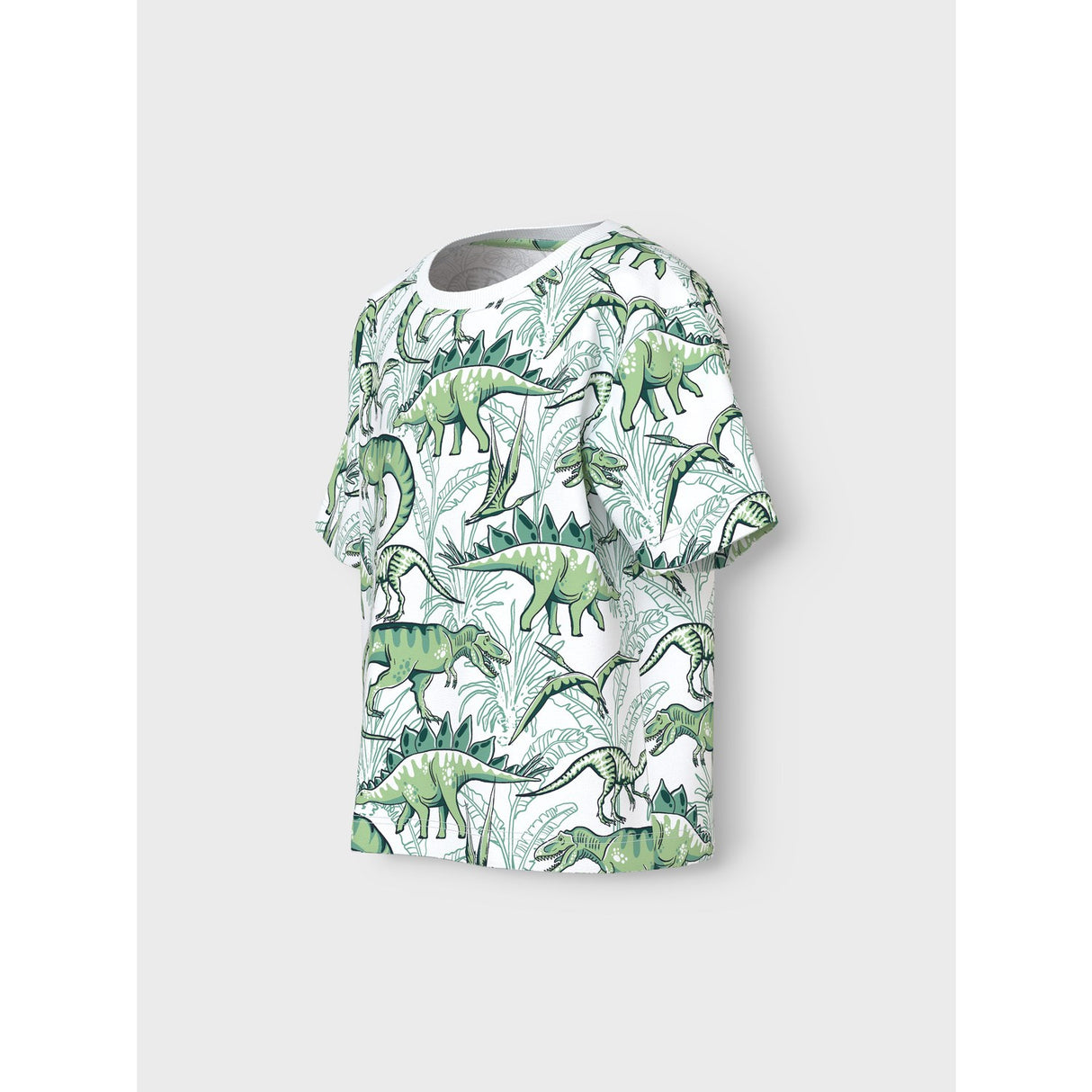 Name It Bright White Palm Dino Valther Regular T-Shirt