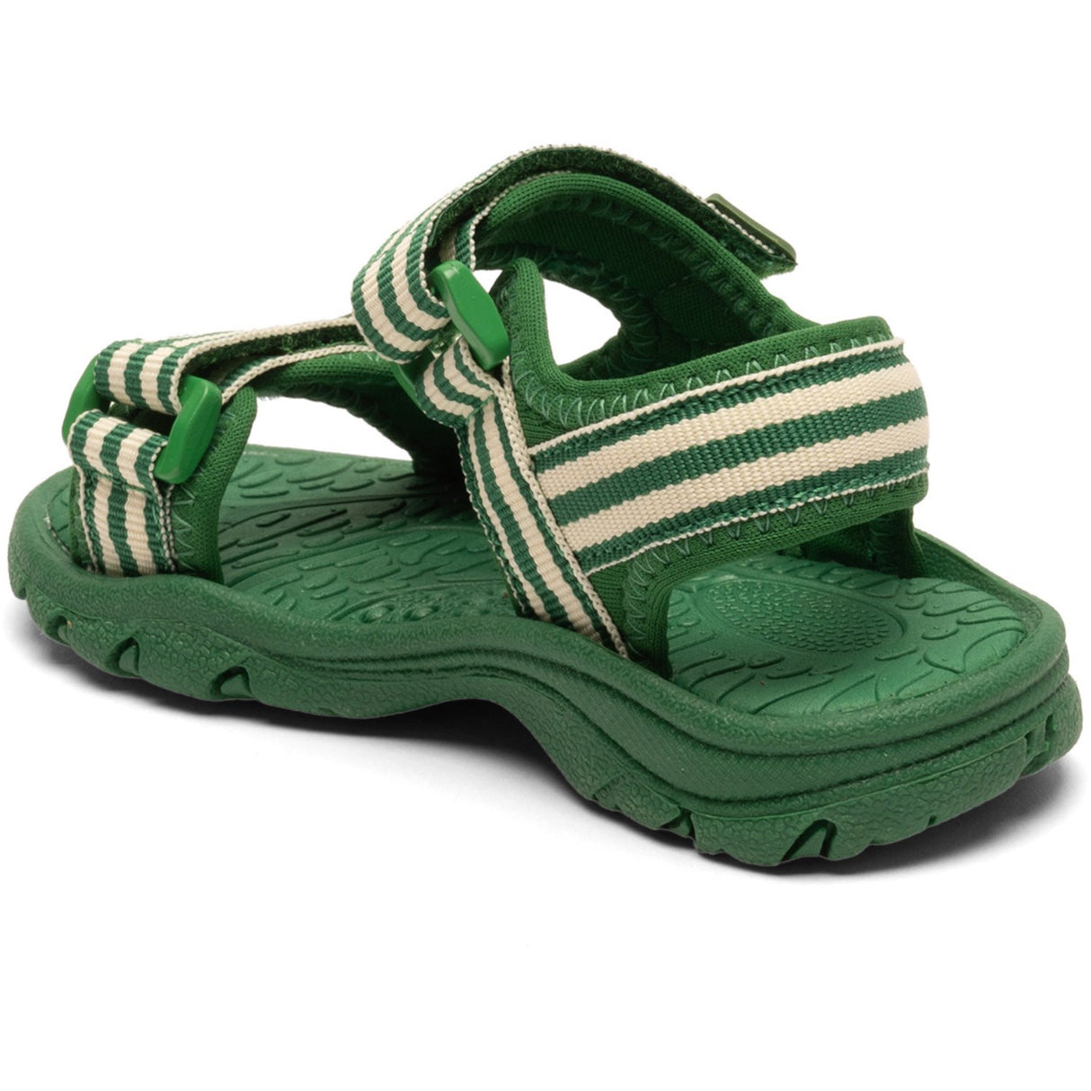 Bisgaard Emerald Green Stripes Trine Kjær X Addie Sandal